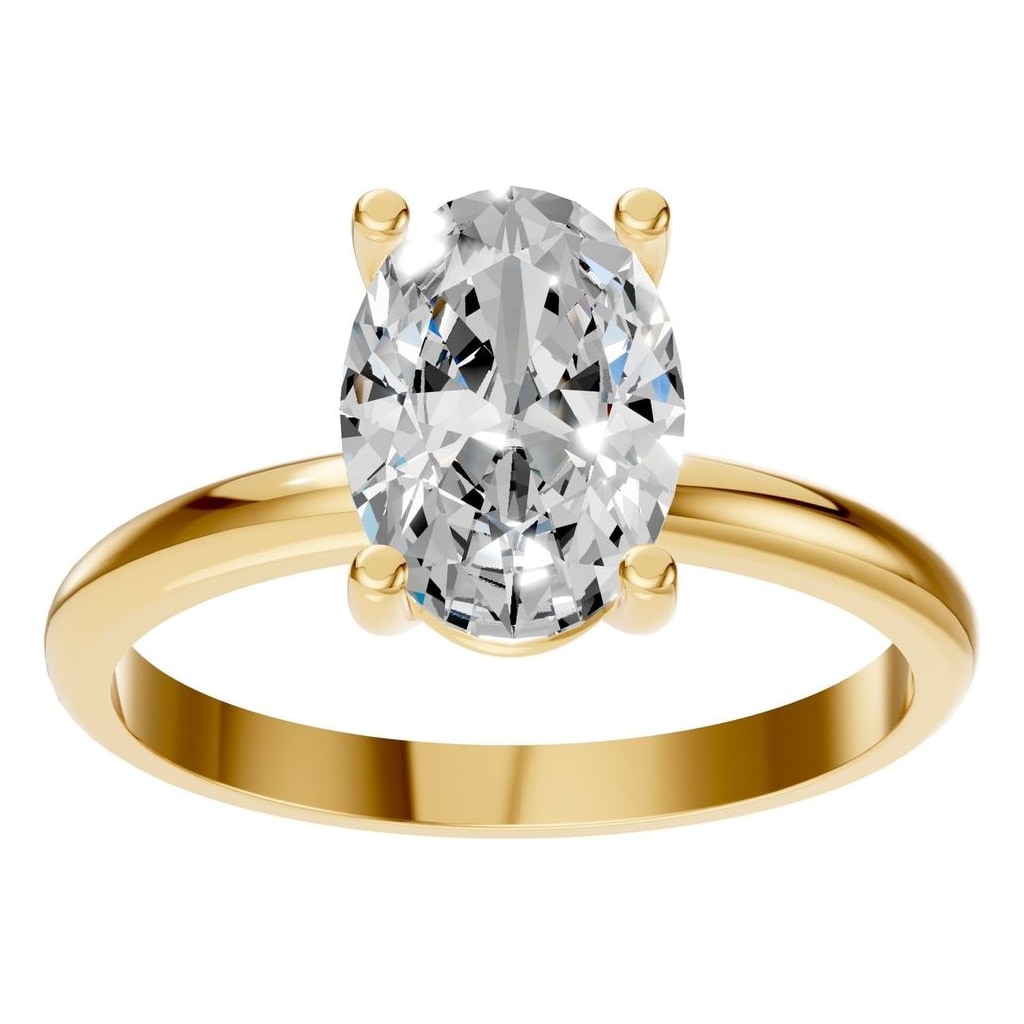 RI-9495 Yellow Gold Ring SET - Front View