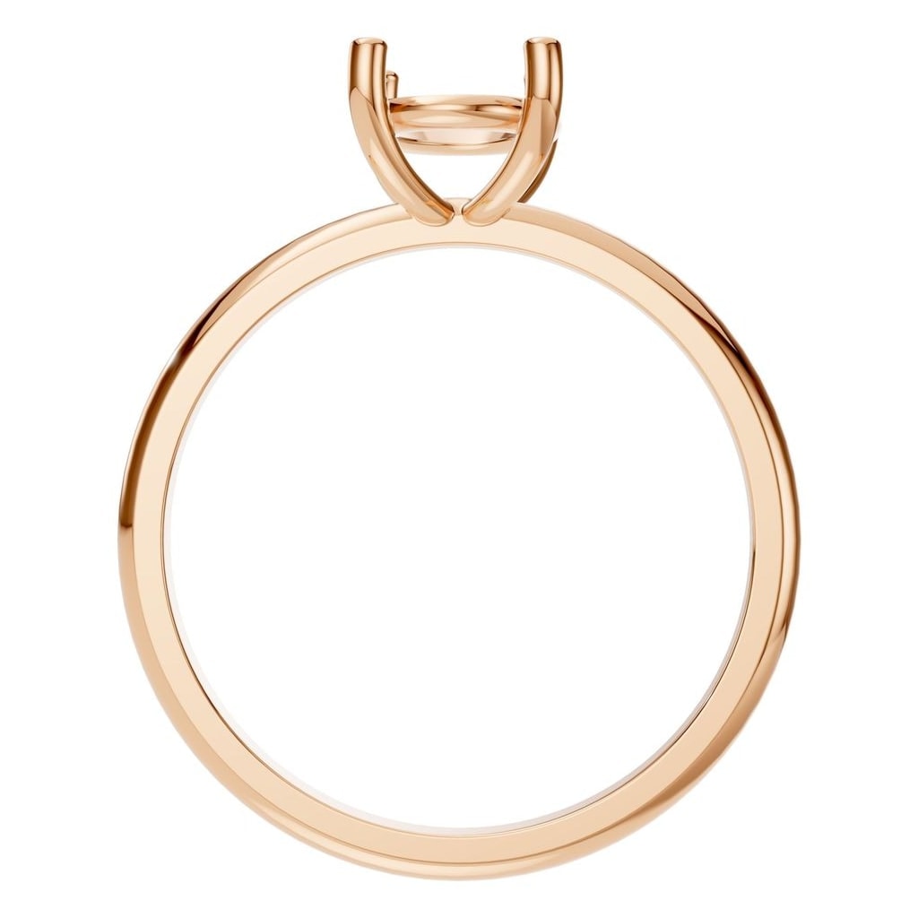 RI-9495 Rose Gold Ring UNSET - Top View