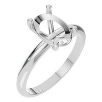 RI-9495 White Gold Ring UNSET - Main View