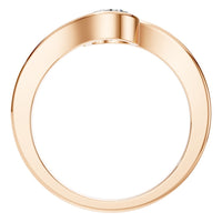 RI-9501 Rose Gold Ring SET - Top View