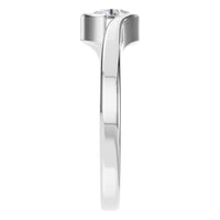 RI-9501 White Gold Ring SET - Side View