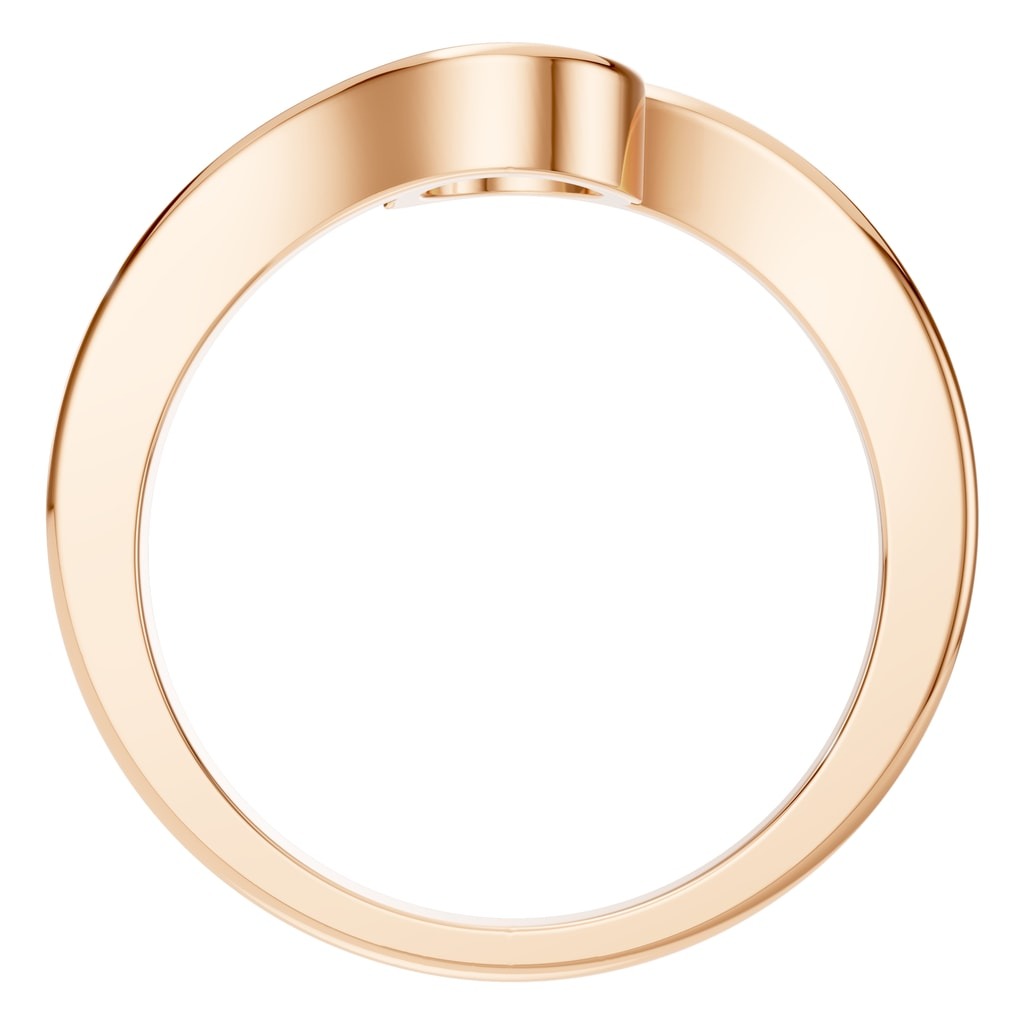 RI-9501 Rose Gold Ring UNSET - Top View