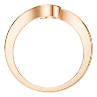 RI-9501 Rose Gold Ring UNSET - Top View