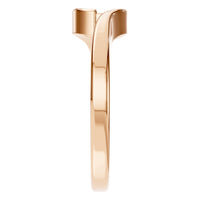 RI-9501 Rose Gold Ring UNSET - Side View