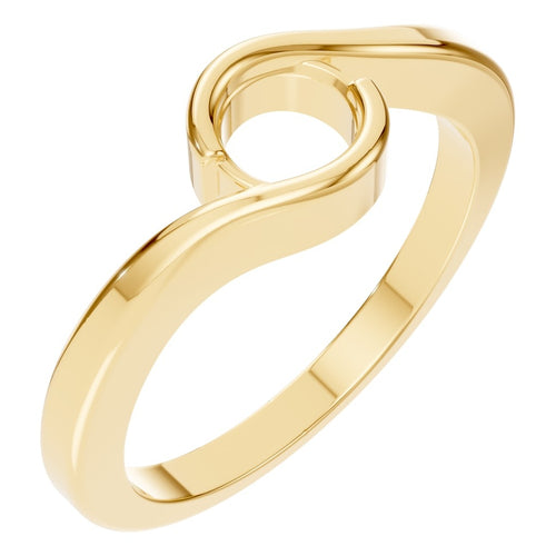 RI-9501 Yellow Gold Ring UNSET - Main View