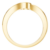 RI-9501 Yellow Gold Ring UNSET - Top View
