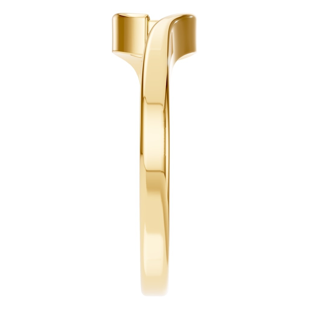 RI-9501 Yellow Gold Ring UNSET - Side View