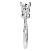 RI-9510 White Gold Ring SET - Side View