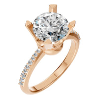 RI-9510 Rose Gold Ring SET - Main View