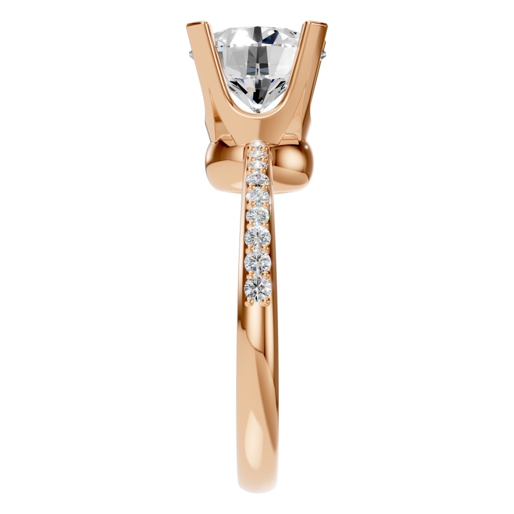 RI-9510 Rose Gold Ring SET - Side View