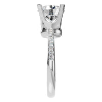 RI-9510 White Gold Ring SET - Side View