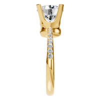 RI-9510 Yellow Gold Ring SET - Side View