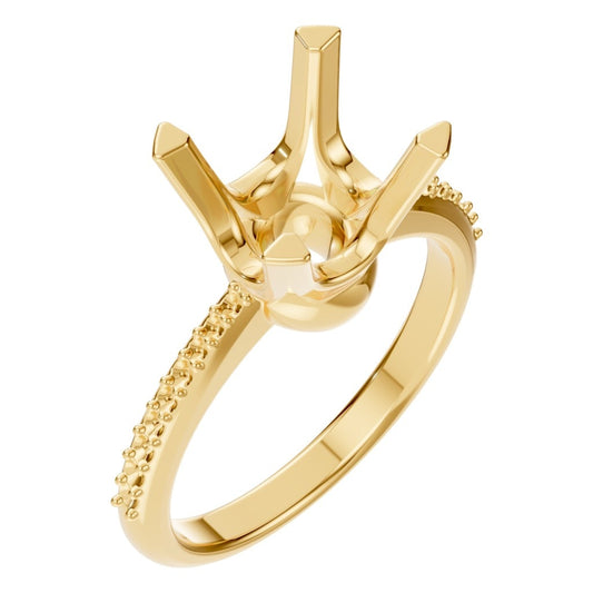 RI-9510 Yellow Gold Ring UNSET - Main View