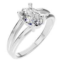 RI-9533 White Gold Ring SET - Main View