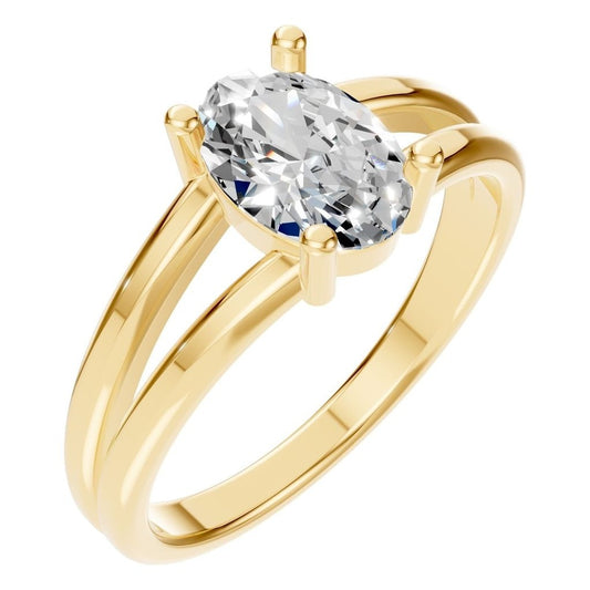 RI-9533 Yellow Gold Ring SET - Main View