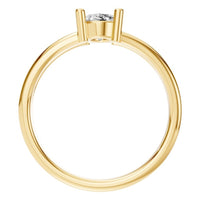 RI-9533 Yellow Gold Ring SET - Top View