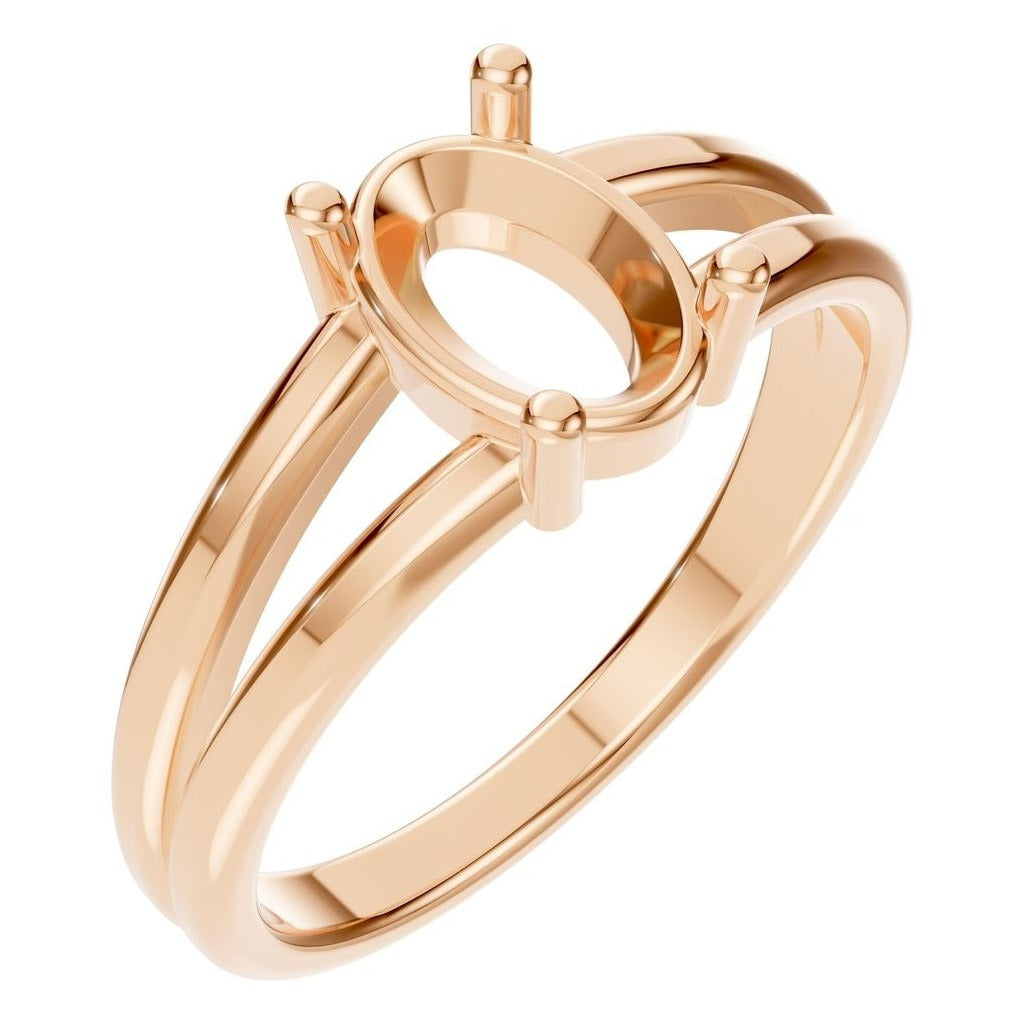 RI-9533 Rose Gold Ring UNSET - Main View