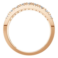 RI-9541 Rose Gold Ring SET - Top View