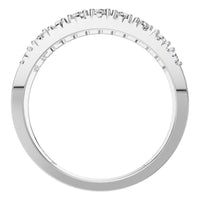 RI-9541 White Gold Ring SET - Top View