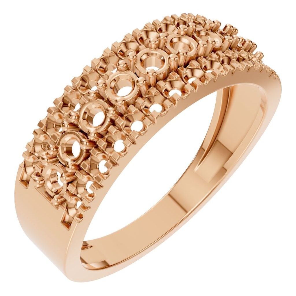 RI-9541 Rose Gold Ring UNSET - Main View