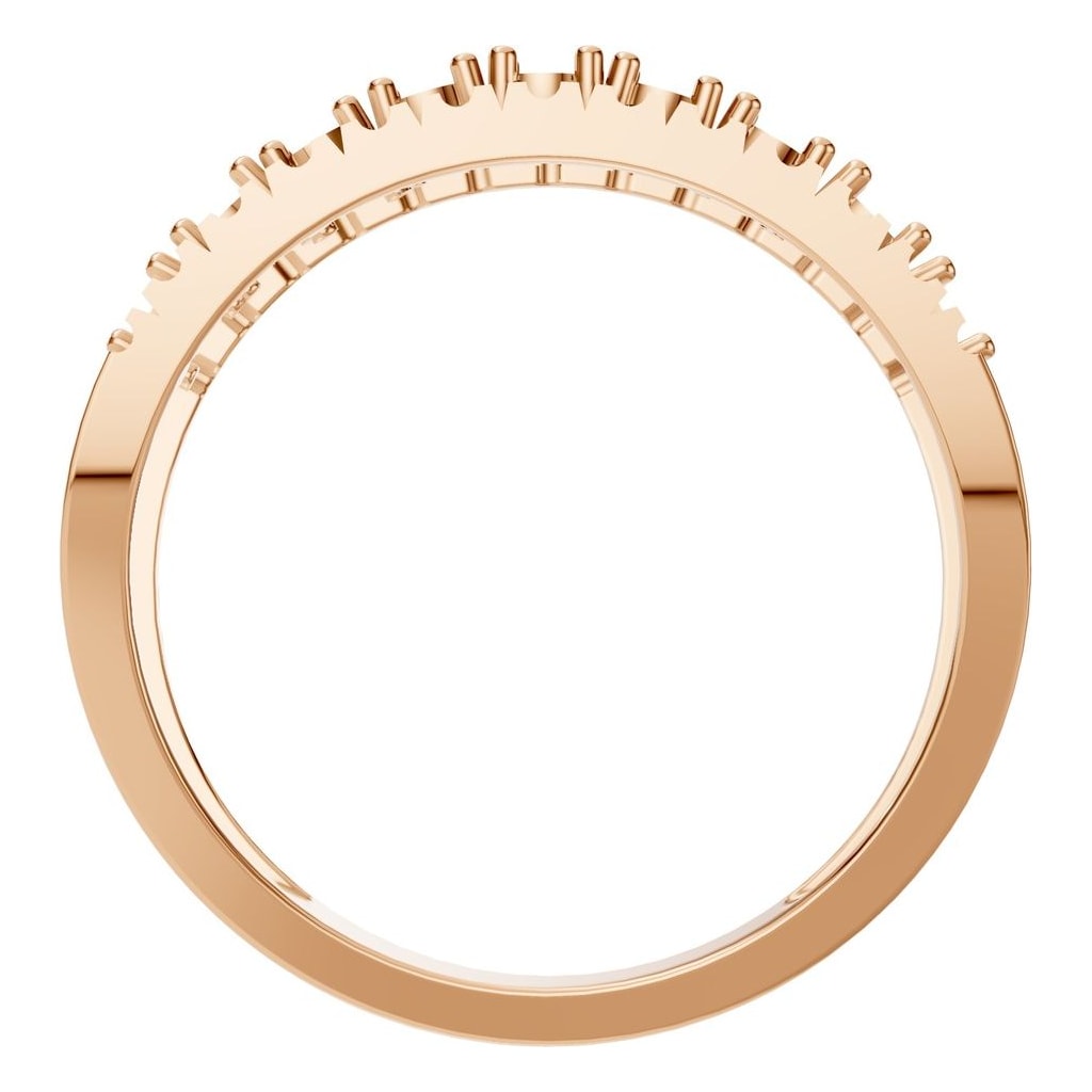RI-9541 Rose Gold Ring UNSET - Top View