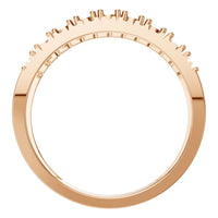 RI-9541 Rose Gold Ring UNSET - Top View