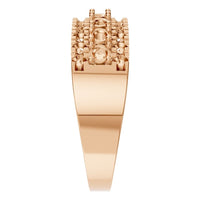 RI-9541 Rose Gold Ring UNSET - Side View