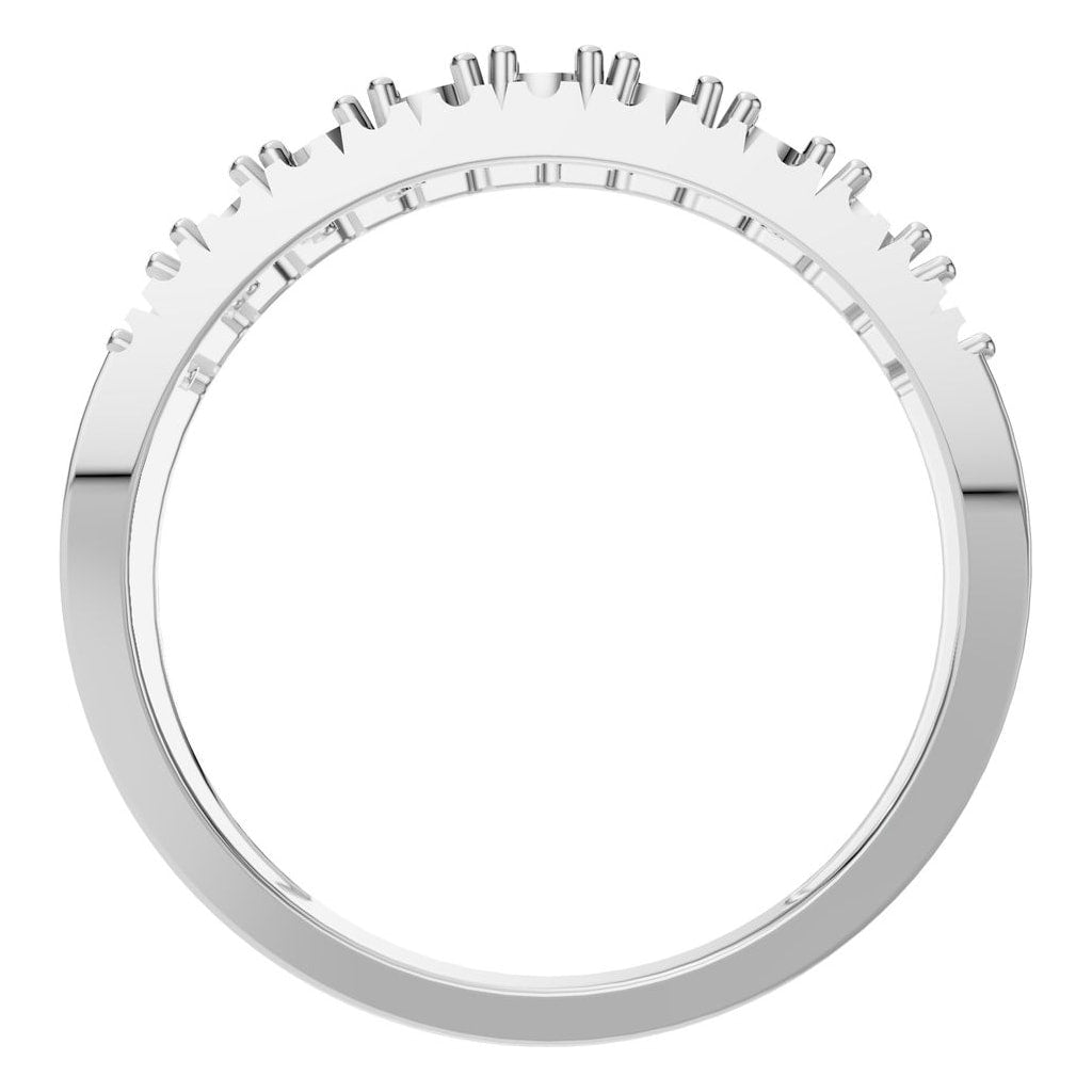 RI-9541 White Gold Ring UNSET - Top View