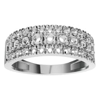 RI-9541 White Gold Ring UNSET - Front View