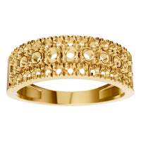 RI-9541 Yellow Gold Ring UNSET - Front View
