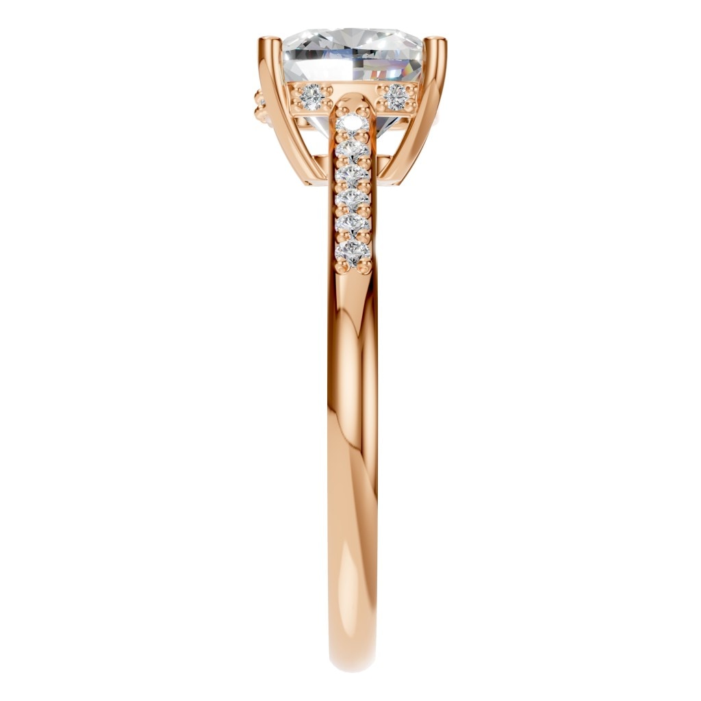RI-9561 Rose Gold Ring SET - Side View