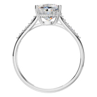RI-9561 White Gold Ring SET - Top View