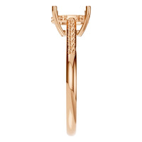 RI-9561 Rose Gold Ring UNSET - Side View