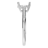 RI-9561 White Gold Ring UNSET - Side View