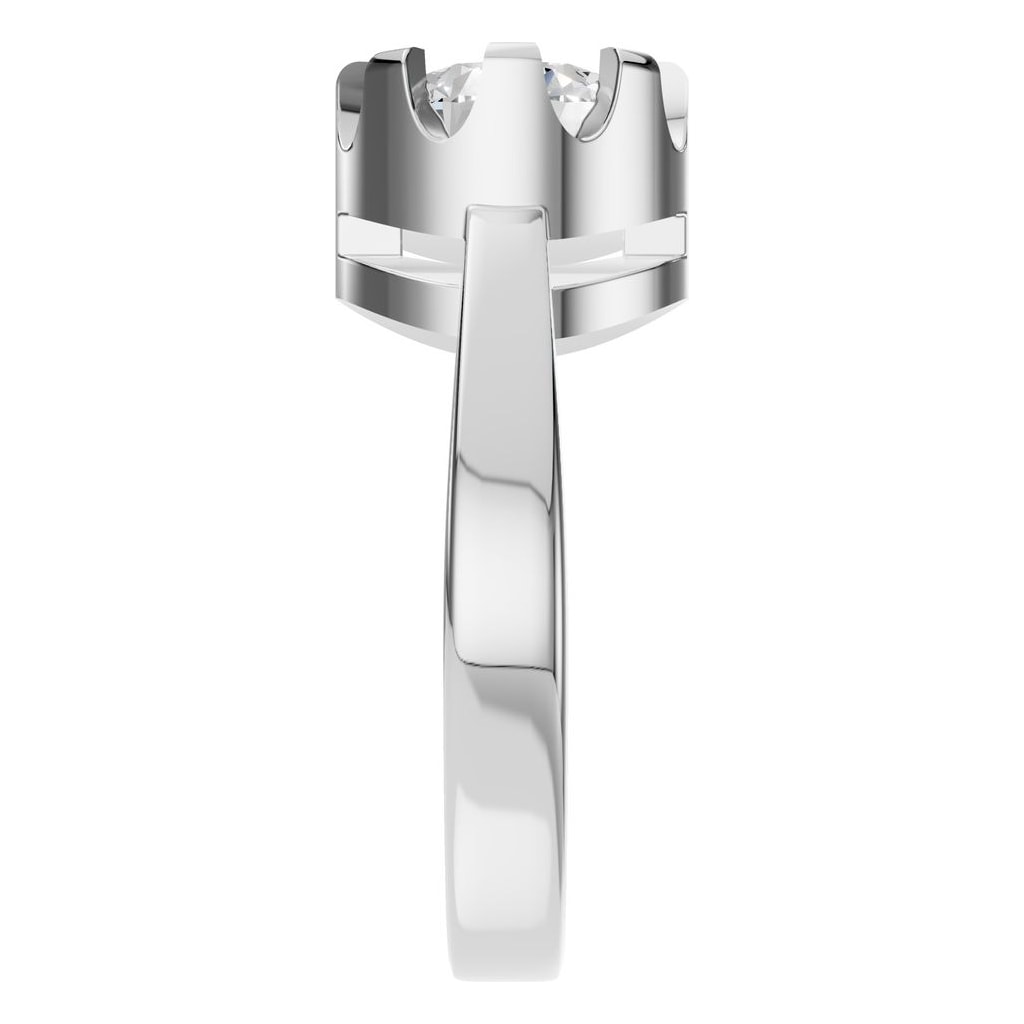 RI-9691 White Gold Ring SET - Side View