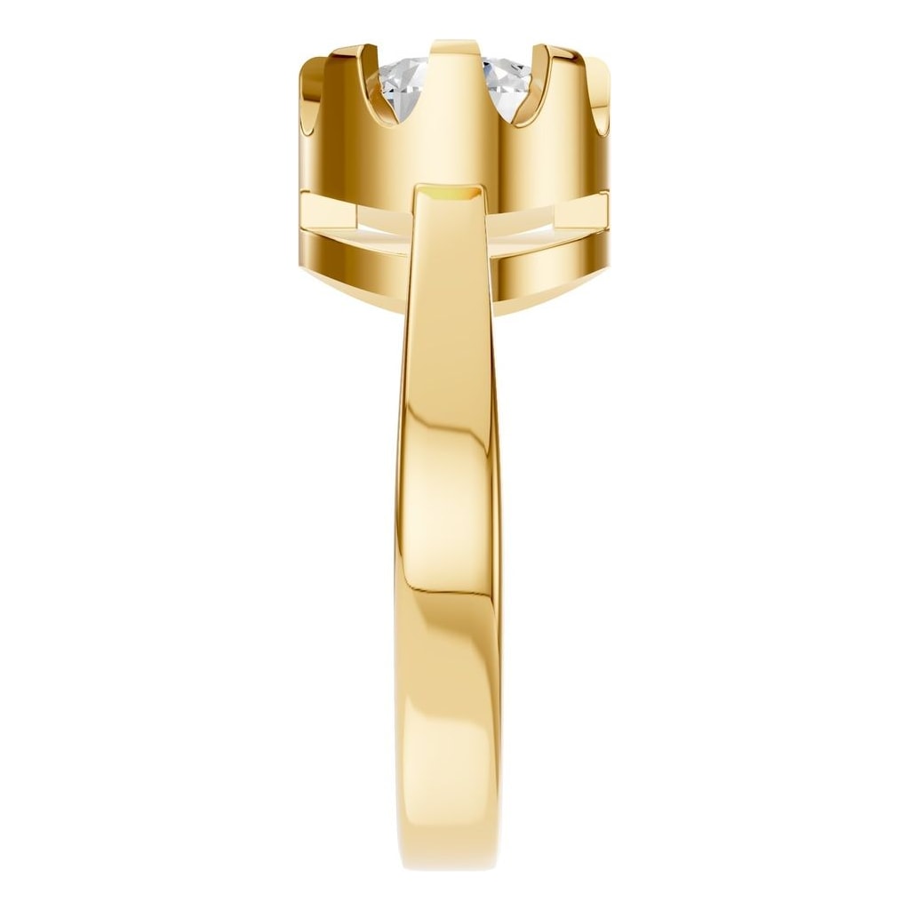 RI-9691 Yellow Gold Ring SET - Side View