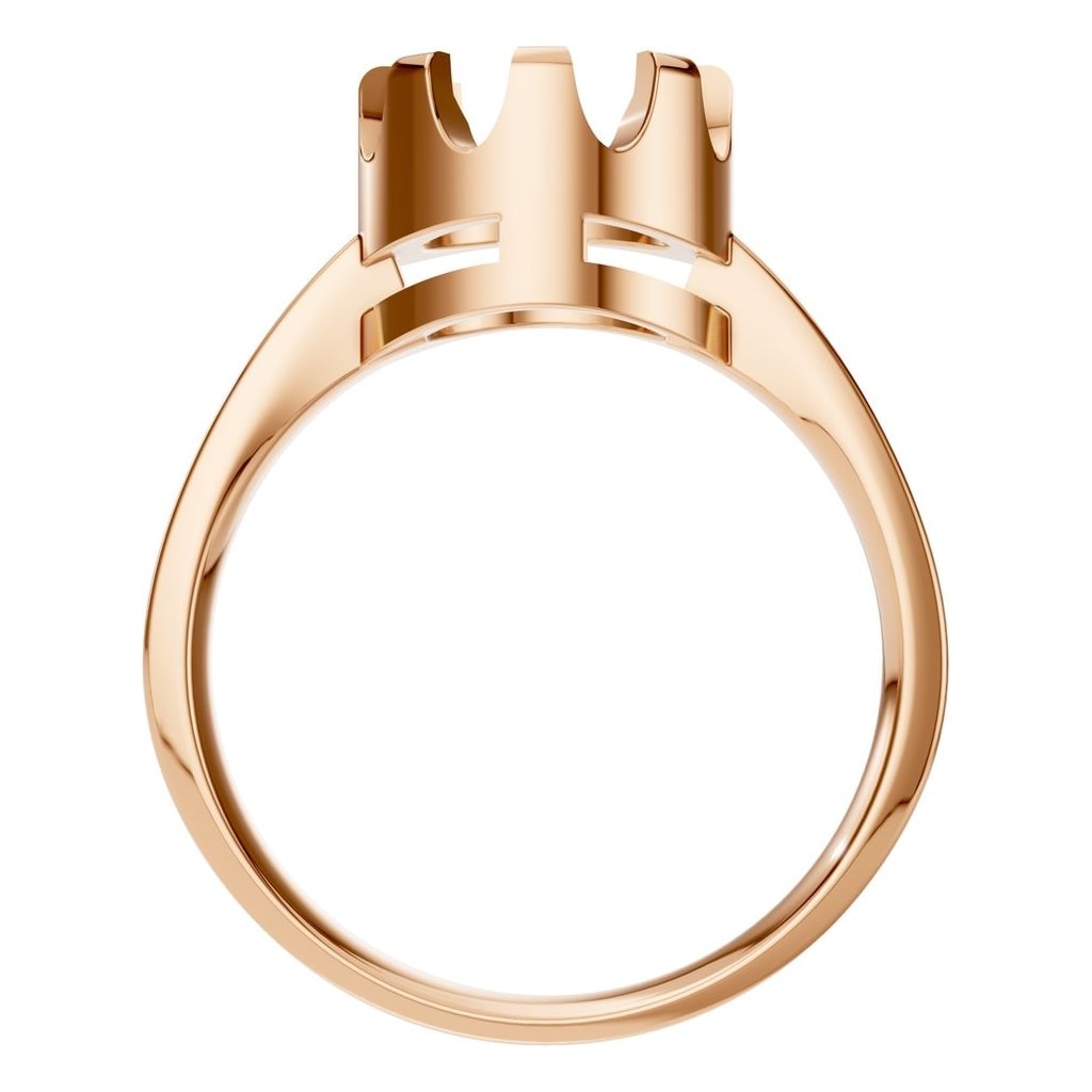 RI-9691 Rose Gold Ring UNSET - Top View