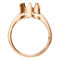 RI-9691 Rose Gold Ring UNSET - Top View