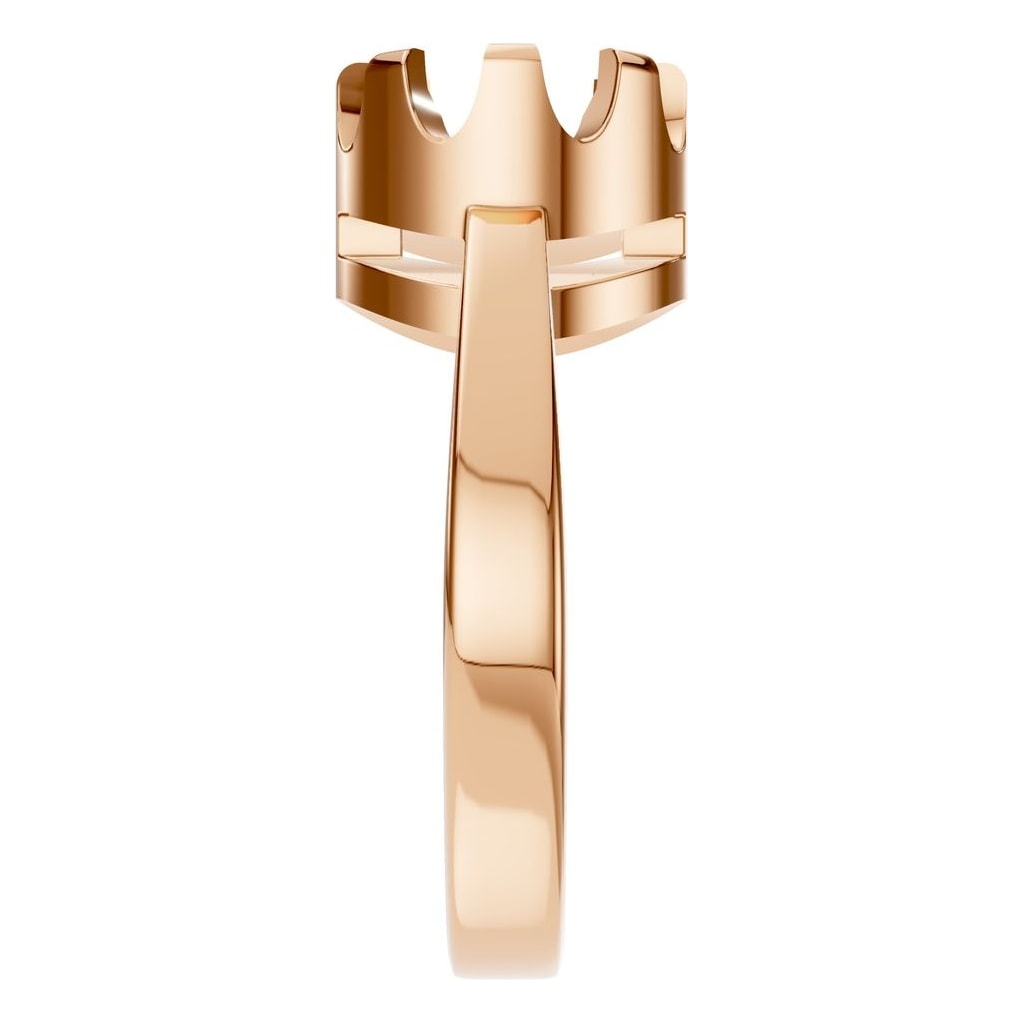 RI-9691 Rose Gold Ring UNSET - Side View