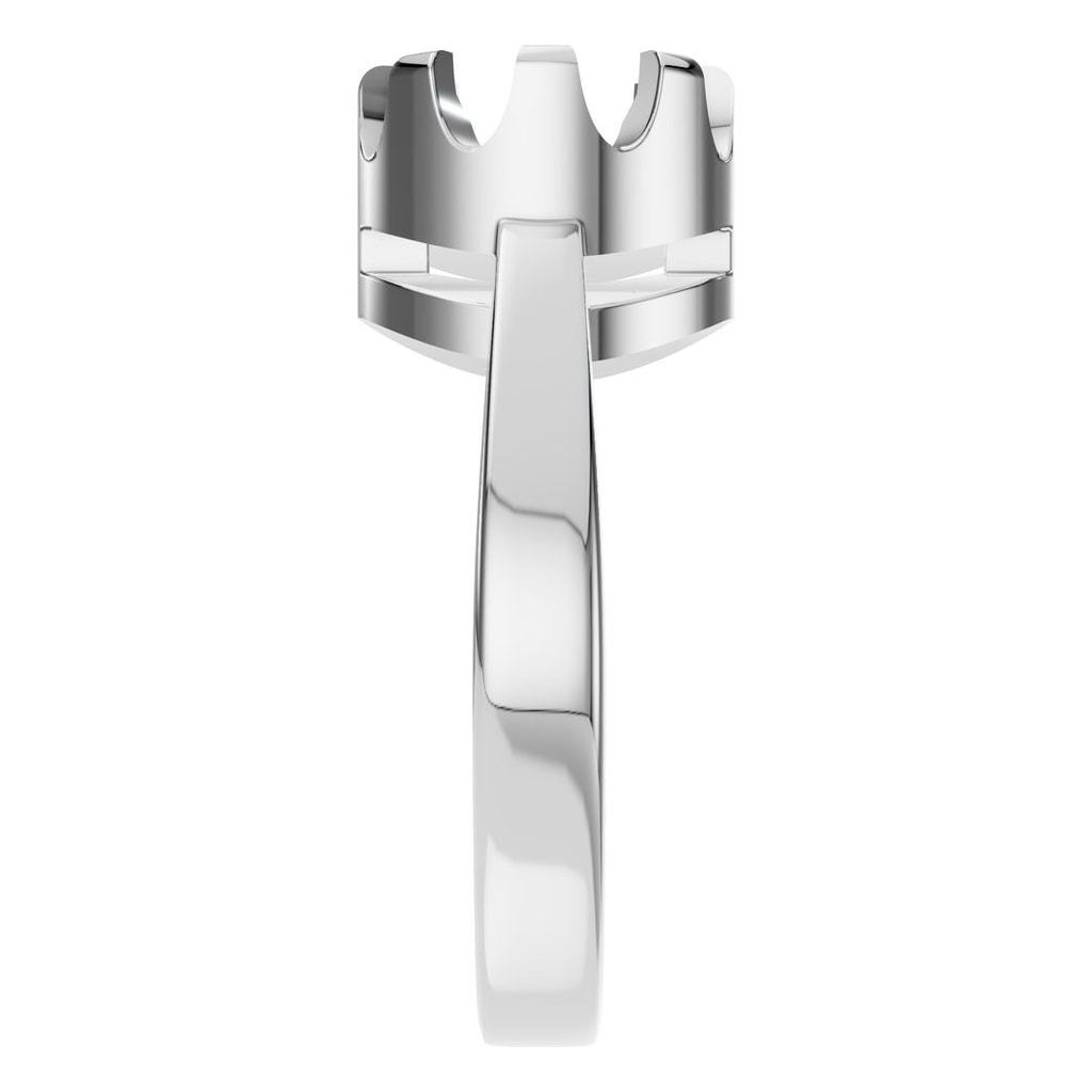 RI-9691 White Gold Ring UNSET - Side View