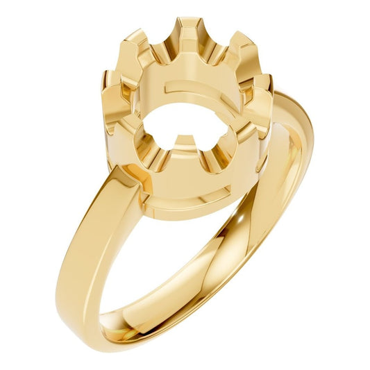 RI-9691 Yellow Gold Ring UNSET - Main View