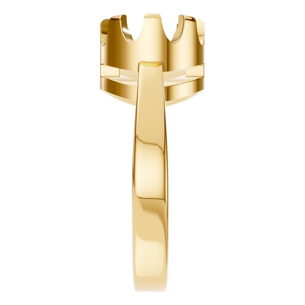 RI-9691 Yellow Gold Ring UNSET - Side View