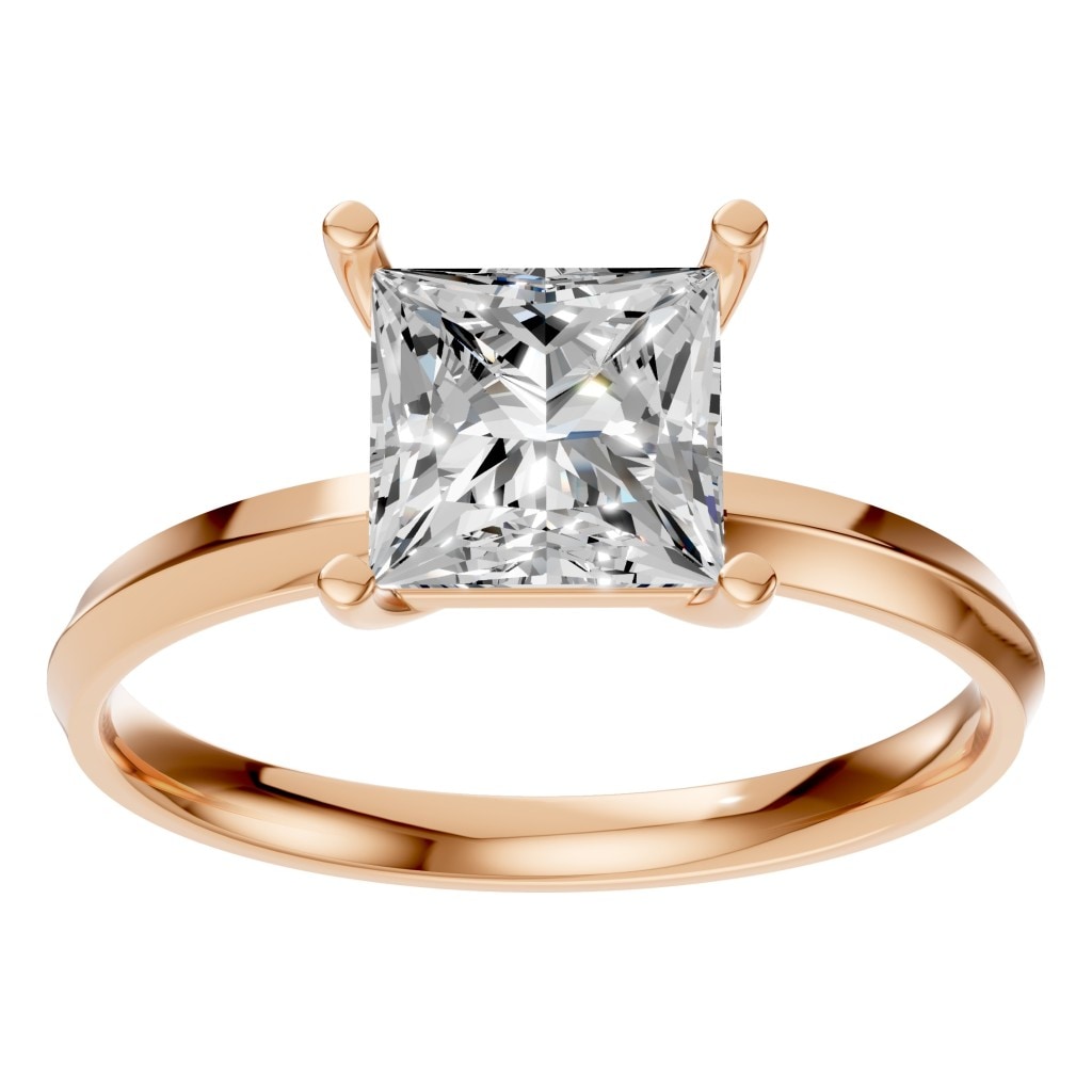 RI-9848 Rose Gold Ring SET - Front View