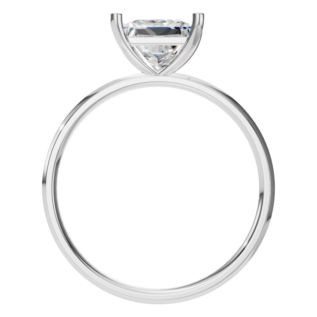 RI-9848 White Gold Ring SET - Top View