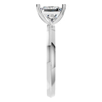 RI-9848 White Gold Ring SET - Side View