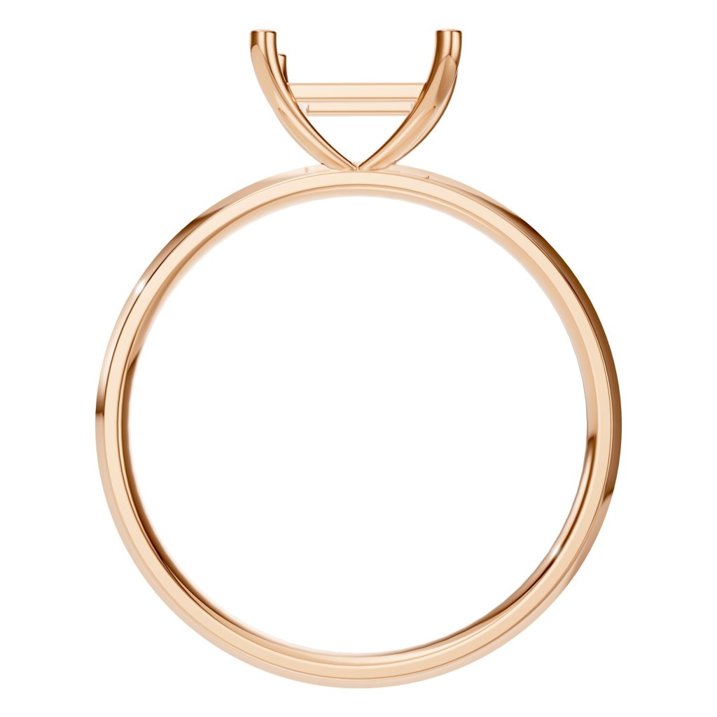 RI-9848 Rose Gold Ring UNSET - Top View