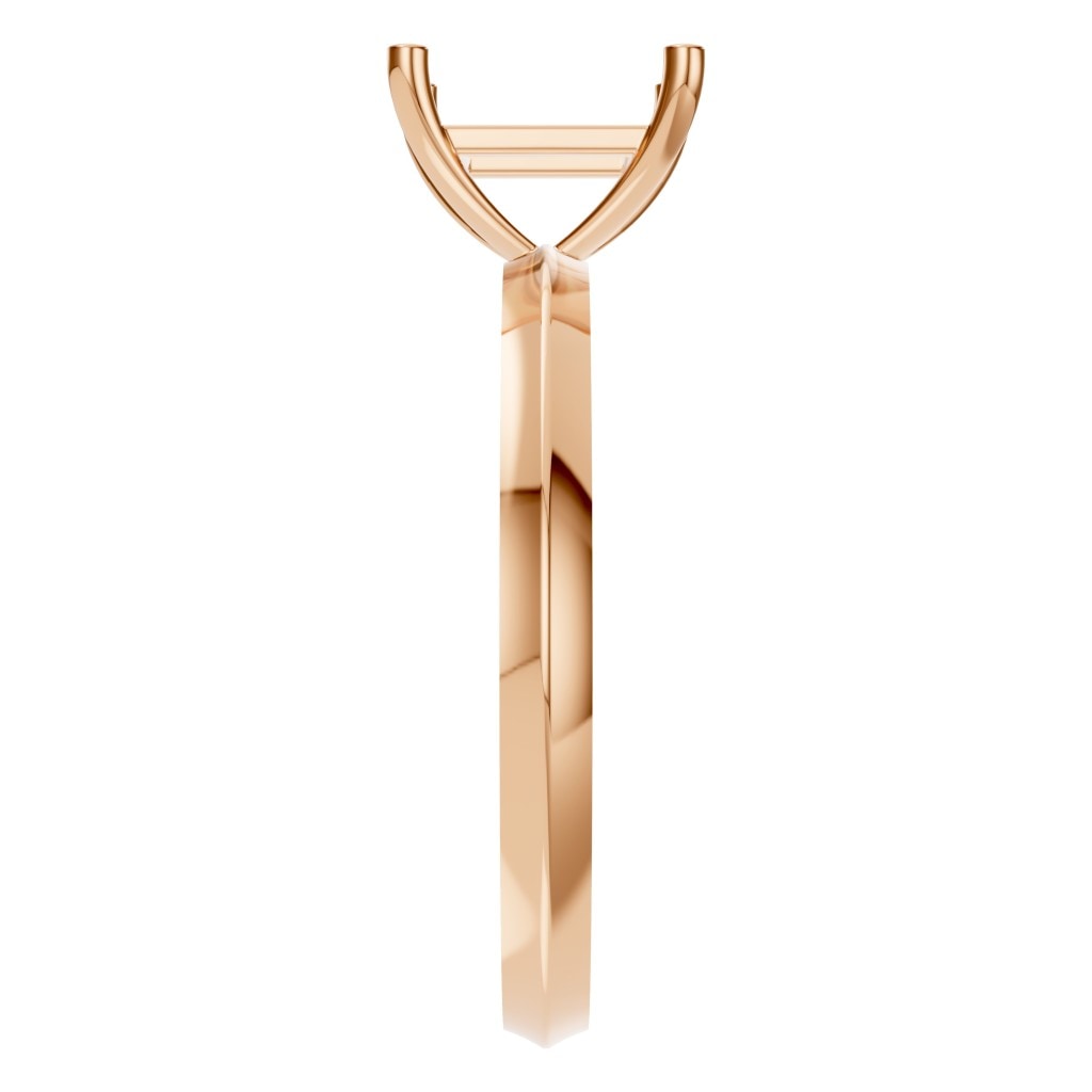 RI-9848 Rose Gold Ring UNSET - Side View