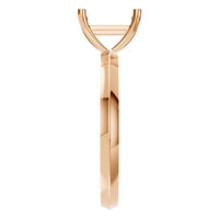 RI-9848 Rose Gold Ring UNSET - Side View