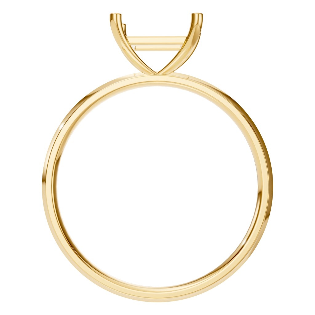 RI-9848 Yellow Gold Ring UNSET - Top View