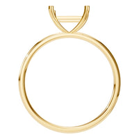 RI-9848 Yellow Gold Ring UNSET - Top View